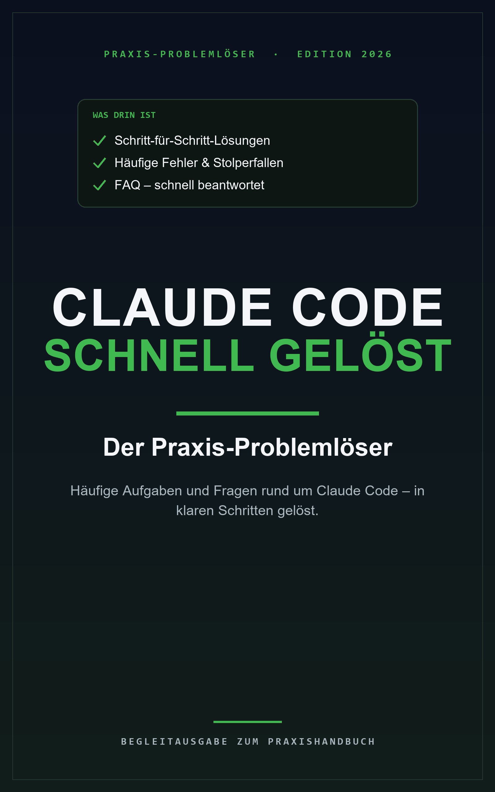 Claude Code — Schnell gelöst