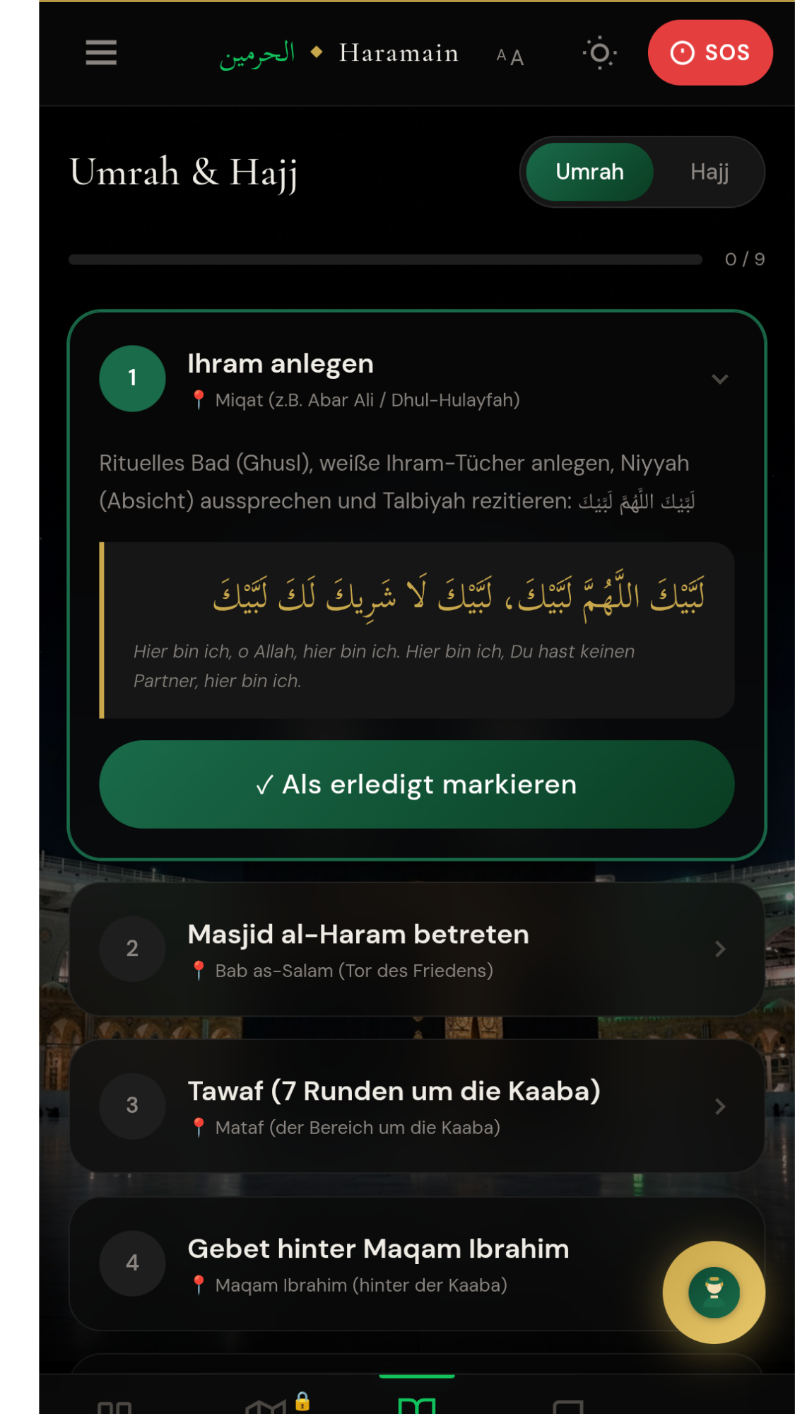 Umrah Schritt-für-Schritt