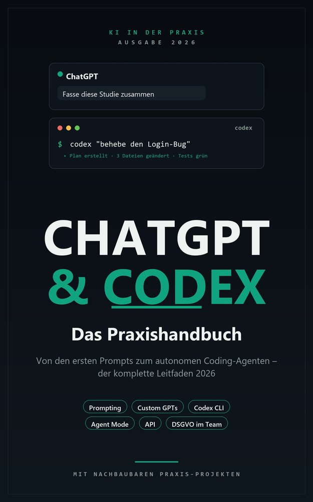 Cover: ChatGPT & Codex – Das Praxishandbuch